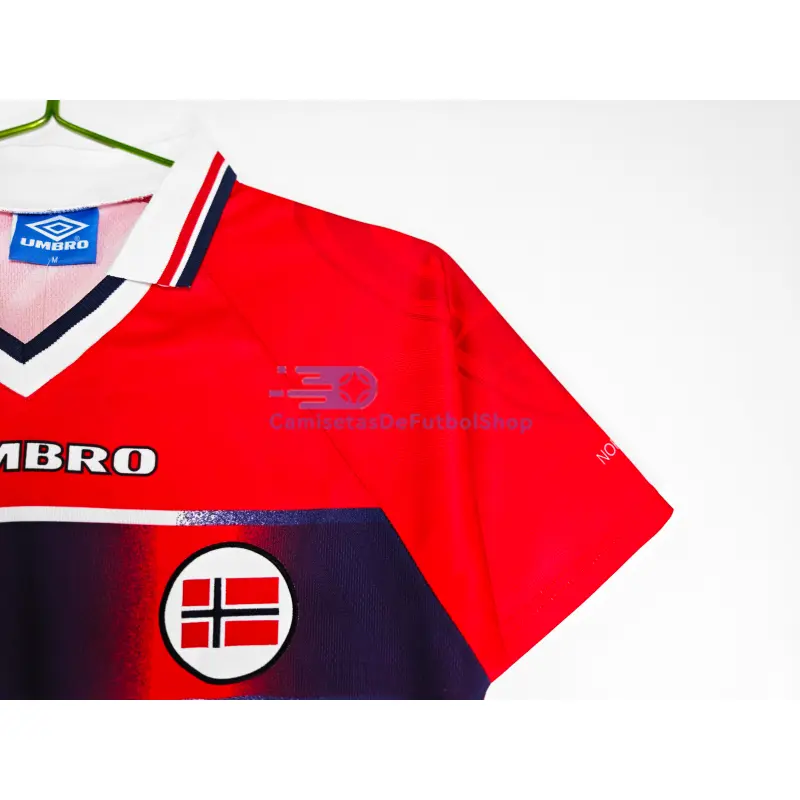 Camiseta Noruega 1998 1ª Equipación Retro Rojo