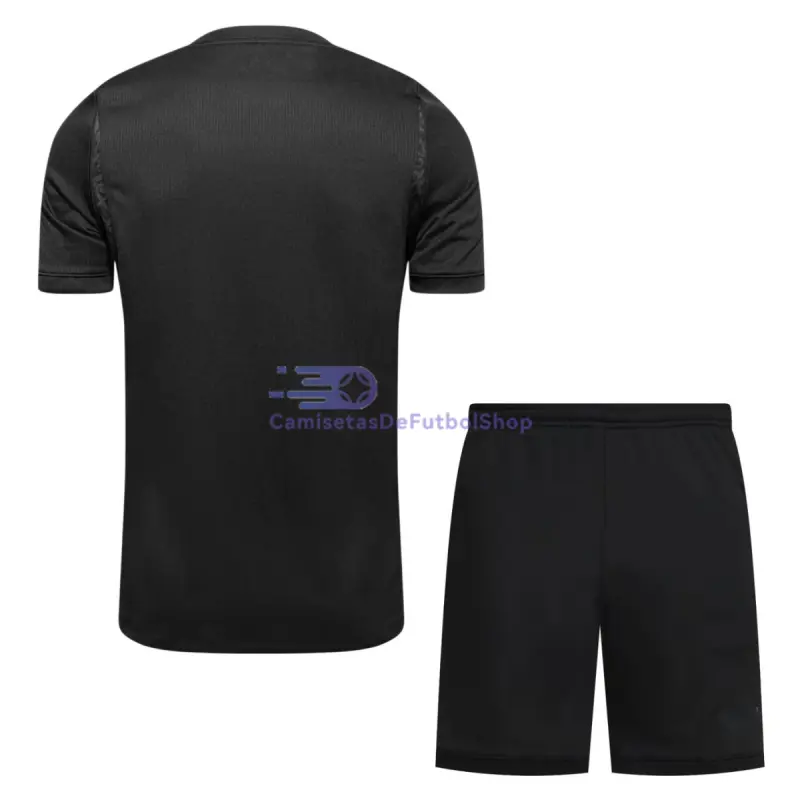 Camiseta Noruega Mundial 2026 2ª Equipación Negro Niño Kit