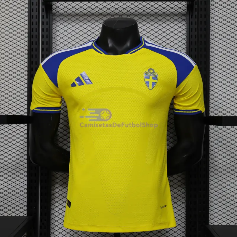 Camiseta Suecia Mundial 2026 1ª Equipación Amarillo (EDICIÓN JUGADOR)