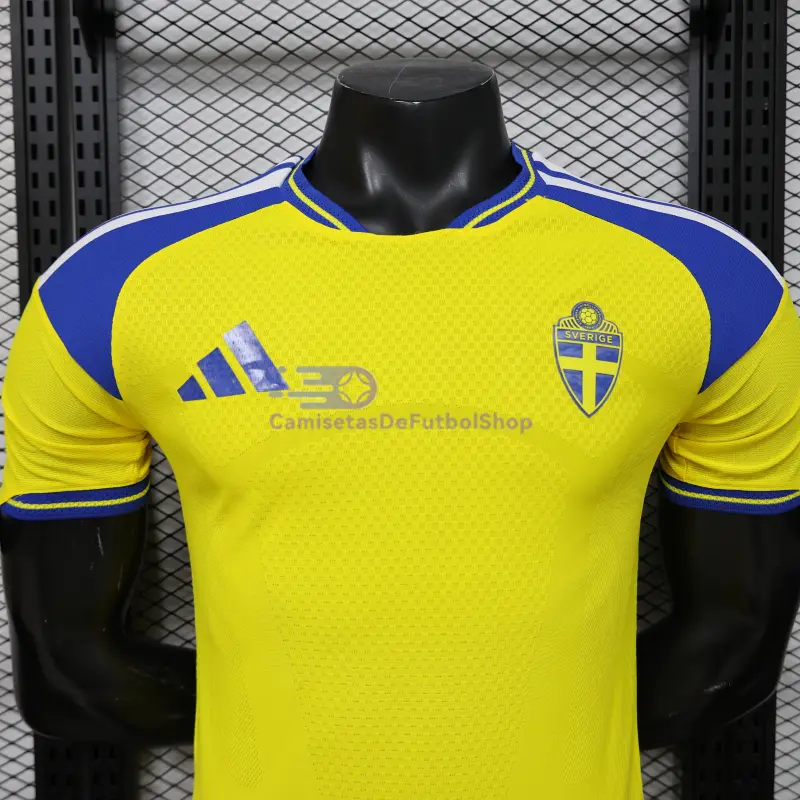 Camiseta Suecia Mundial 2026 1ª Equipación Amarillo (EDICIÓN JUGADOR)