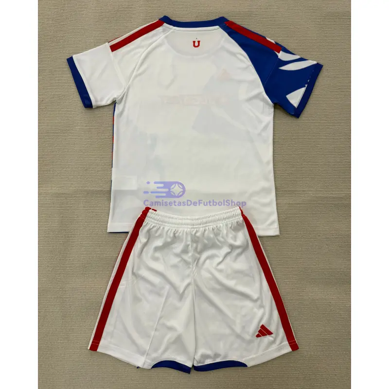 Camiseta Universidad de Chile 2026/2027 2ª Equipación Blanco/Azul Niño Kit
