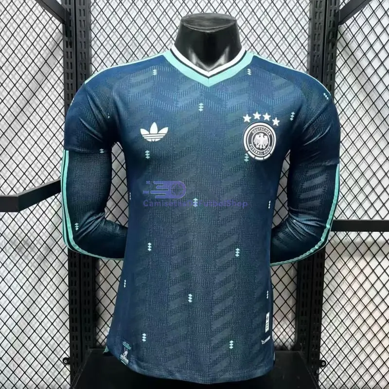 Camiseta Alemania Mundial 2026 2ª Equipación ML Azul (EDICIÓN JUGADOR)
