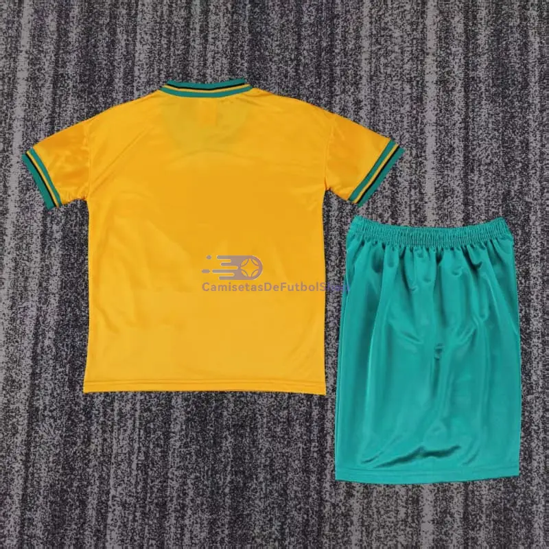 Camiseta Bayern Munich 1993/1995 2ª Equipación Retro Amarillo Niño Kit