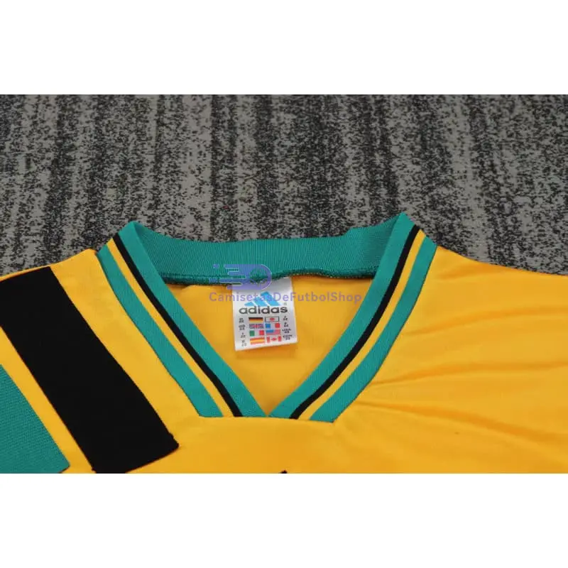 Camiseta Bayern Munich 1993/1995 2ª Equipación Retro Amarillo Niño Kit