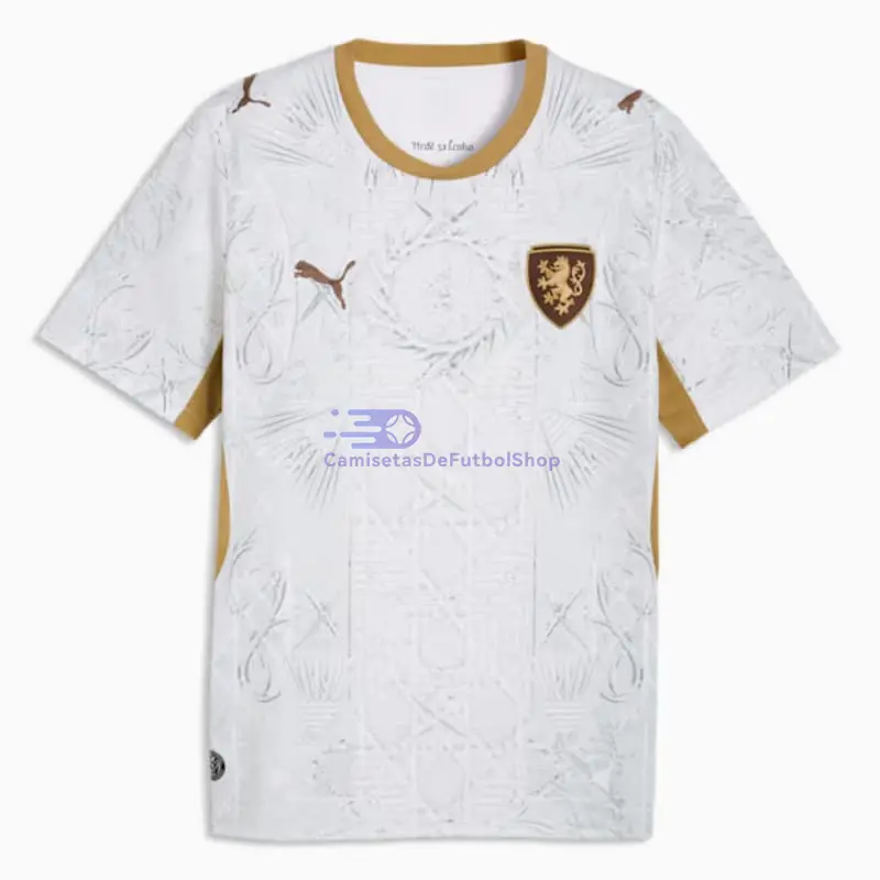 Camiseta Checa Mundial 2026 2ª Equipación Blanco