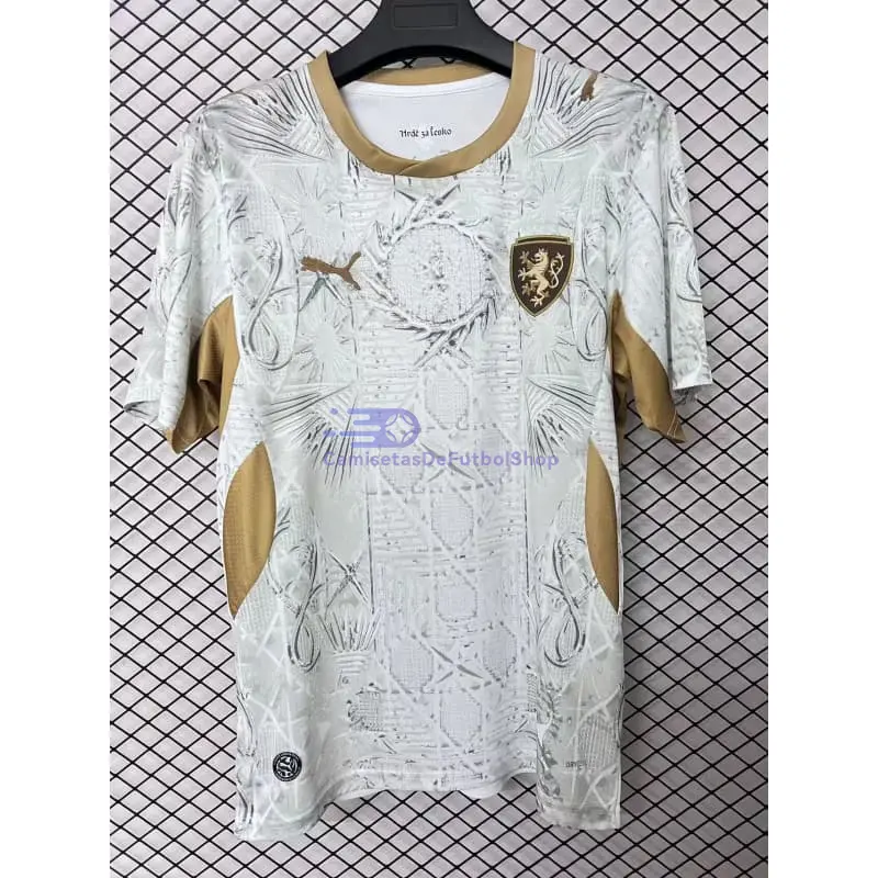 Camiseta Checa Mundial 2026 2ª Equipación Blanco