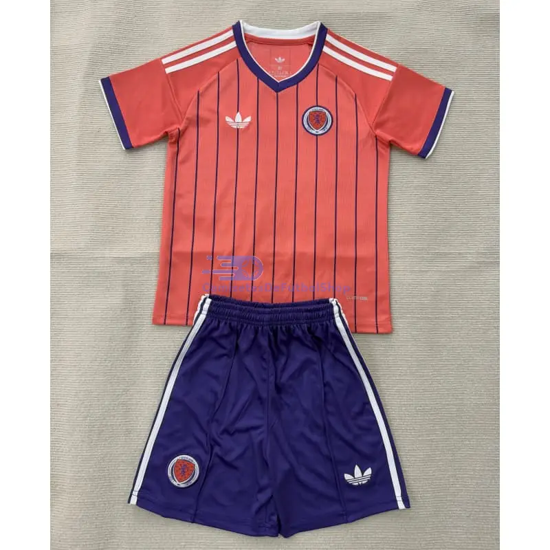 Camiseta Escocia Mundial 2026 2ª Equipación Rosa Niño Kit