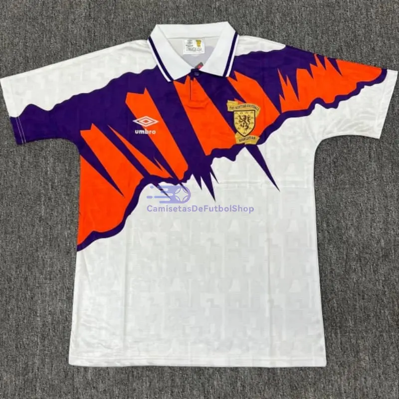 Camiseta Escocia 1991/1993 2ª Equipación Retro Blanco