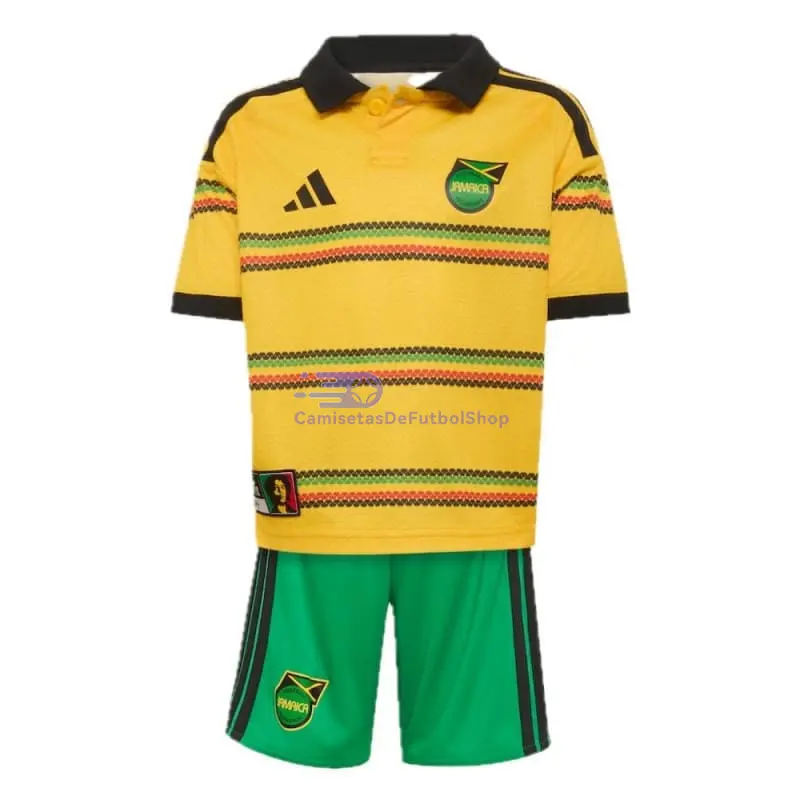 Camiseta Jamaica Mundial 2026 1ª Equipación Amarillo Niño Kit