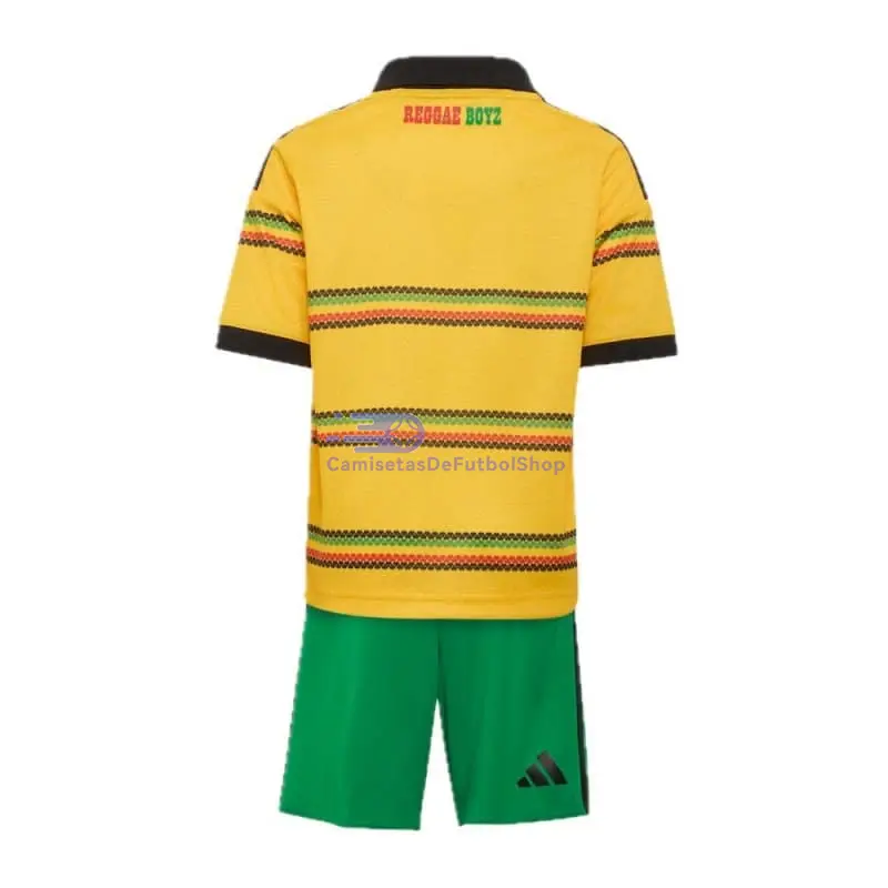 Camiseta Jamaica Mundial 2026 1ª Equipación Amarillo Niño Kit