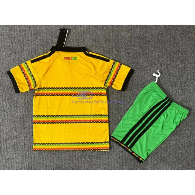 Camiseta Jamaica Mundial 2026 1ª Equipación Amarillo Niño Kit