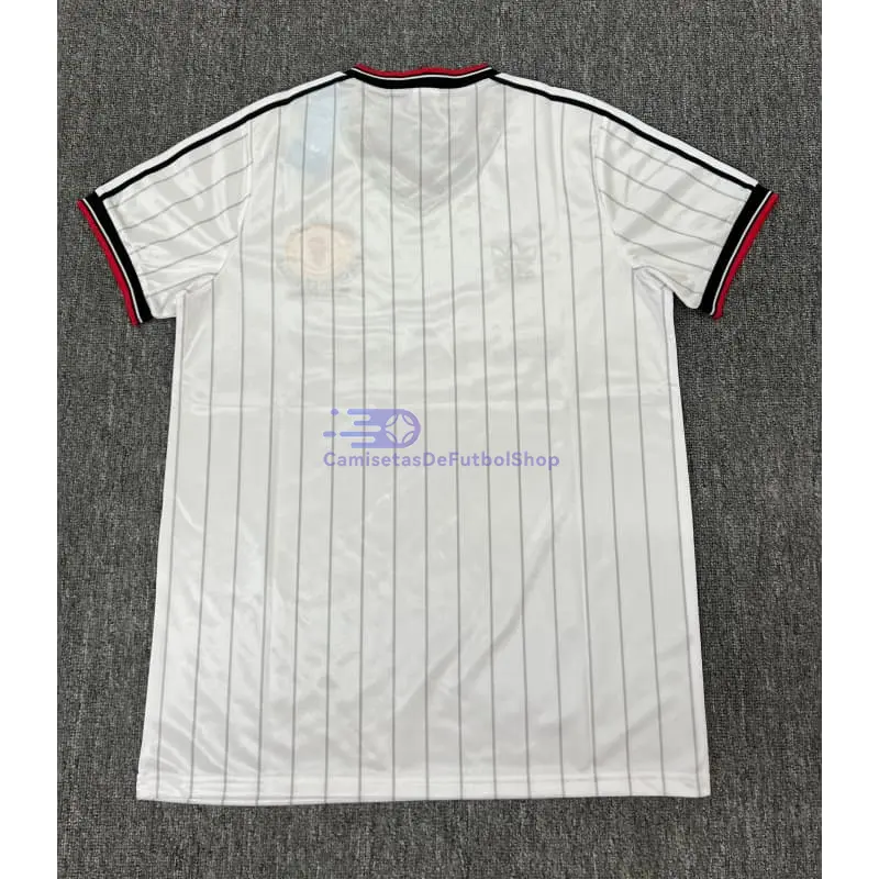 Camiseta Manchester United 1982/1983 2ª Equipación Retro Blanco