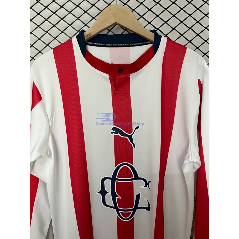 Camiseta Chivas 120 Aniversario Edición 2026/2027 ML Rojo/Blanco