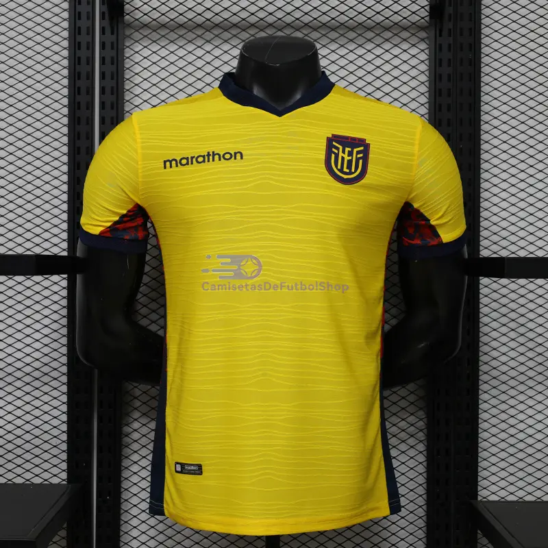 Camiseta Ecuador Mundial 2026 1ª Equipación Mundial 2026 Amarillo (EDICIÓN JUGADOR)