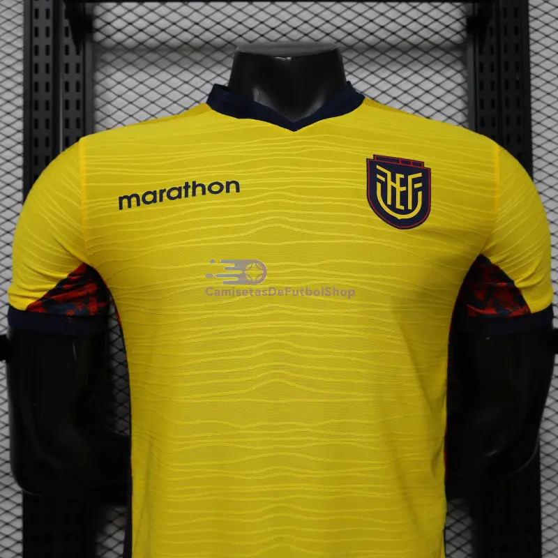 Camiseta Ecuador Mundial 2026 1ª Equipación Mundial 2026 Amarillo (EDICIÓN JUGADOR)