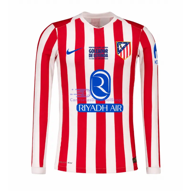 Camiseta Atlético de Madrid 2025/2026 1ª Equipación ML Rojo/Blanco