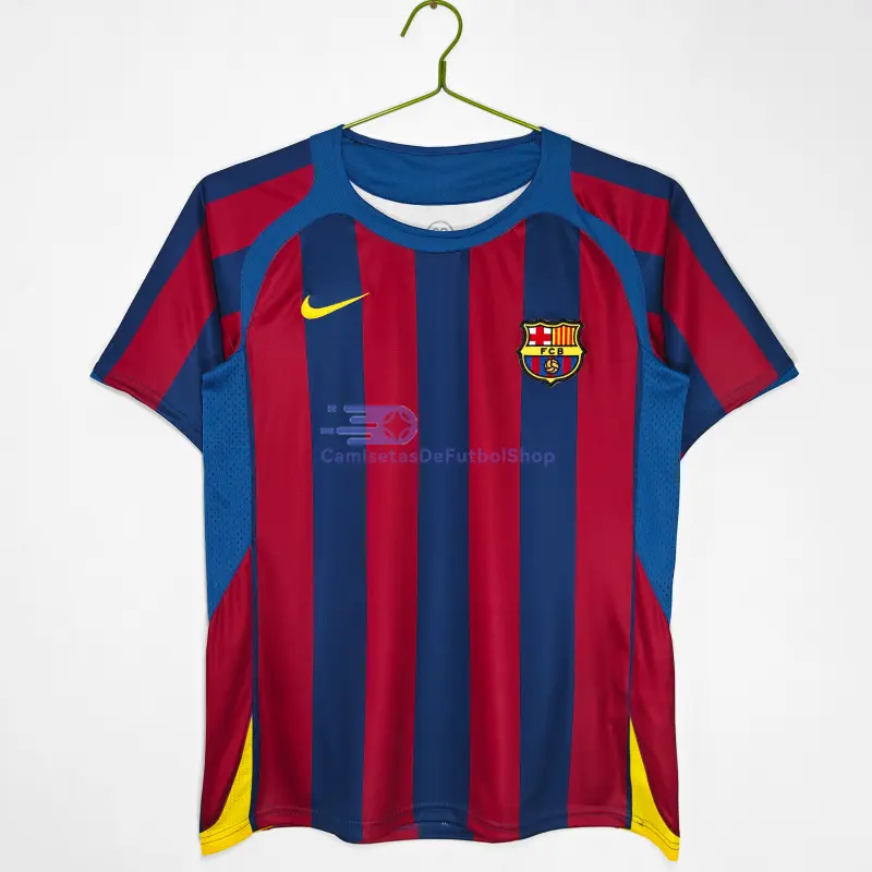 Camiseta Barcelona 1ª Equipación 2005/06 Rojo/Azul Jornada Retro
