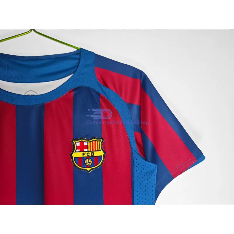 Camiseta Barcelona 1ª Equipación 2005/06 Rojo/Azul Jornada Retro