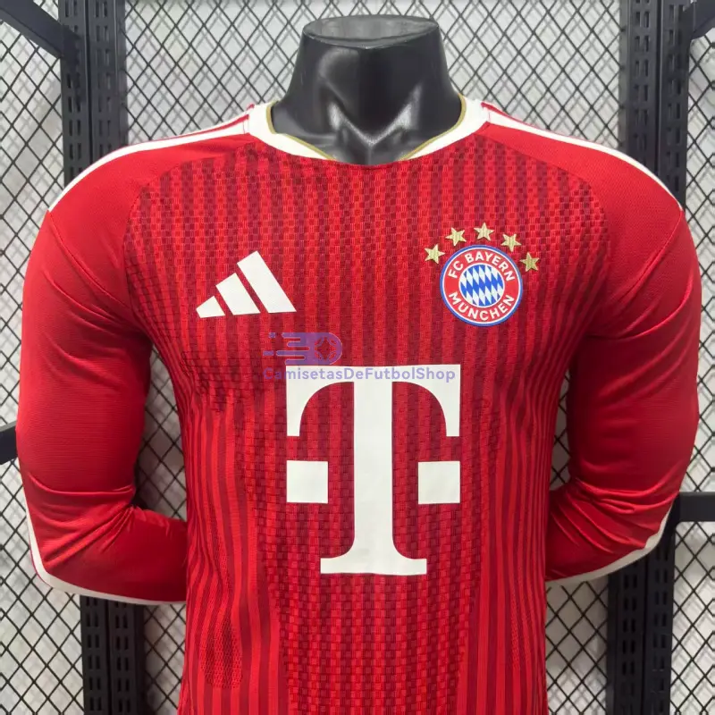 Camiseta Bayern Múnich 2026/2027 1ª Equipación ML Rojo (EDICIÓN JUGADOR)