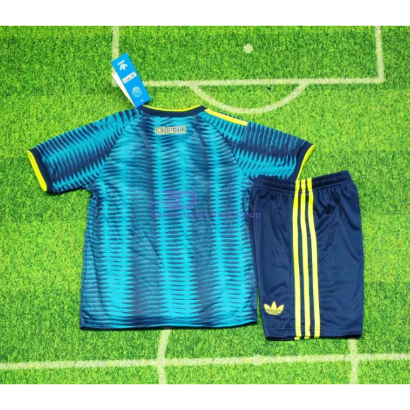 Camiseta Colombia Mundial 2026 2ª Equipación Azul Niño Kit