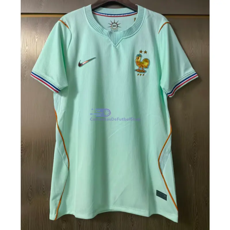 Camiseta Francia Mundial 2026 2ª Equipación Verde Menta Mujer