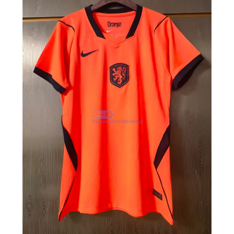 Camiseta Holanda Mundial 2026 1ª Equipación Naranja Mujer