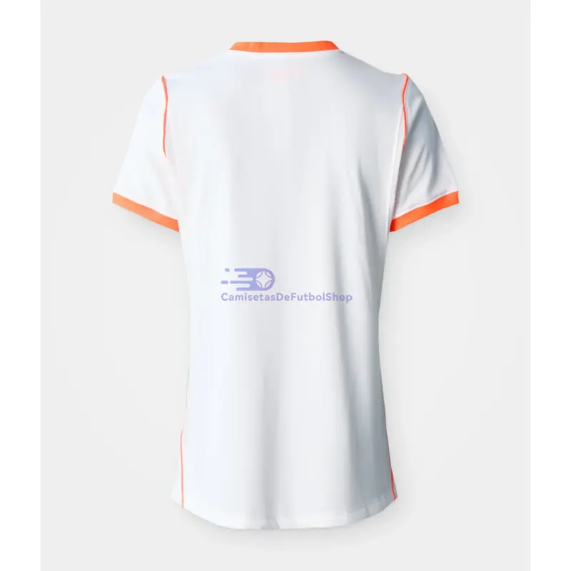 Camiseta Holanda Mundial 2026 2ª Equipación Blanco Mujer