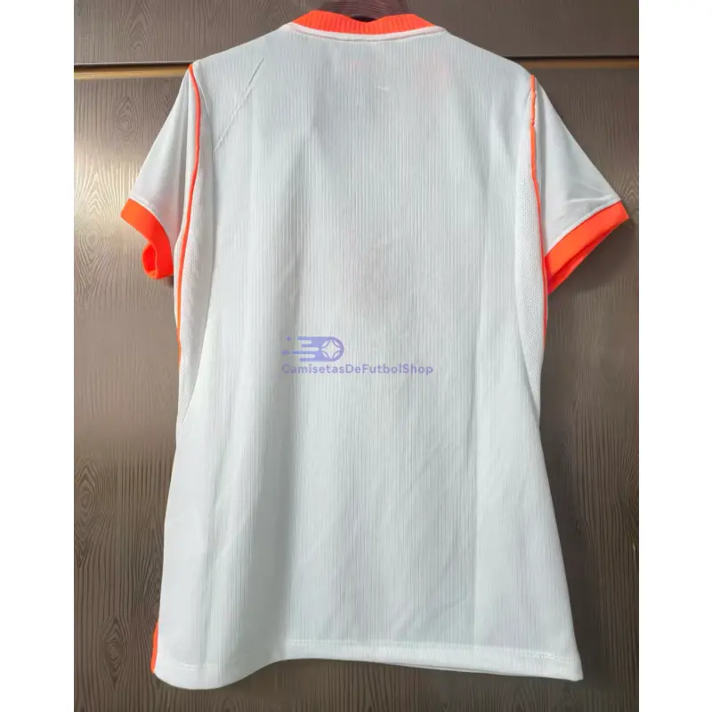 Camiseta Holanda Mundial 2026 2ª Equipación Blanco Mujer