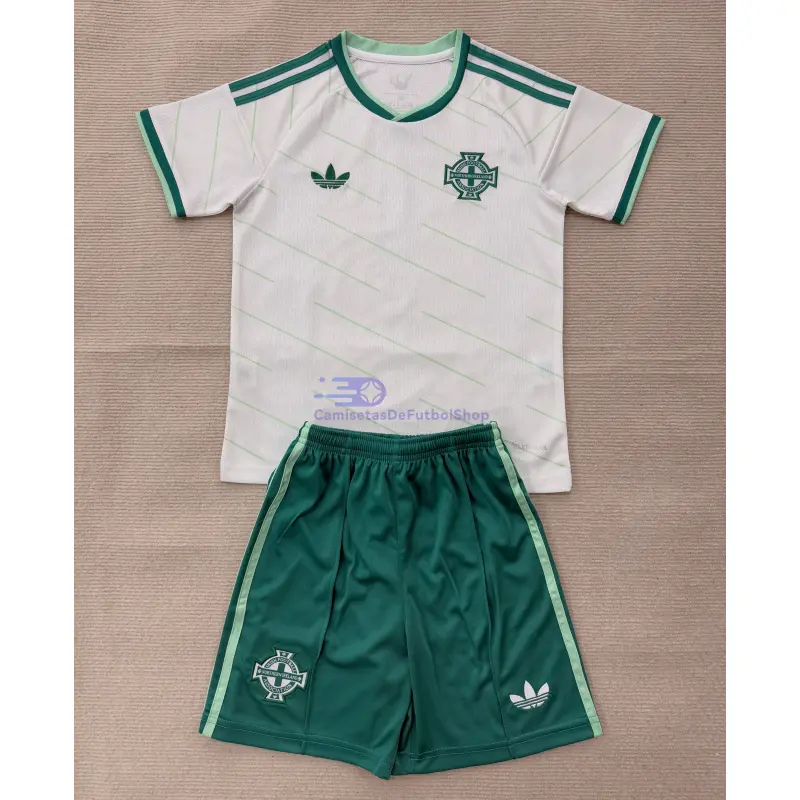 Camiseta Irlanda del Norte 2026 1ª Equipación Mundial Verde Niño Kit