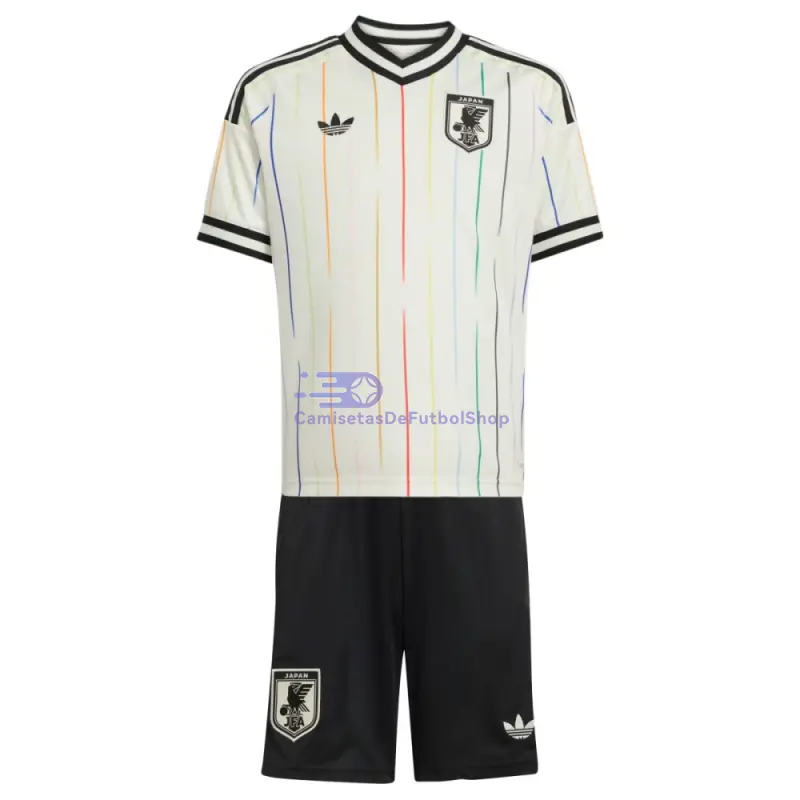 Camiseta Japón Mundial 2026 2ª Equipación Blanco Niño Kit