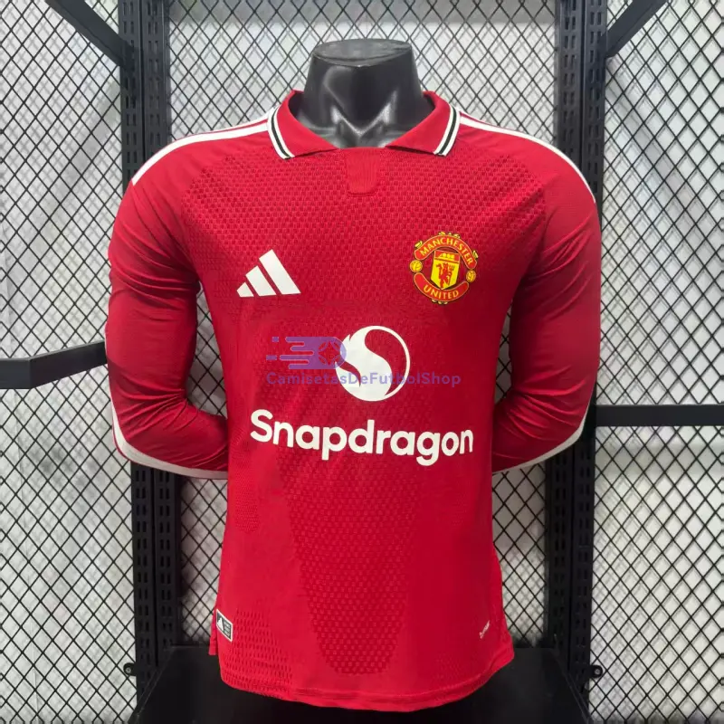 Camiseta Manchester United 2026/2027 1ª Equipación ML Rojo (EDICIÓN JUGADOR)