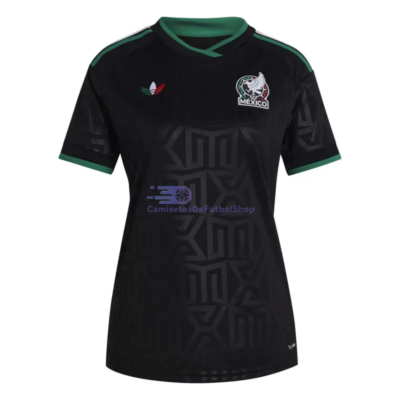 Camiseta México Mundial 2026 3ª Equipación Negro Mujer