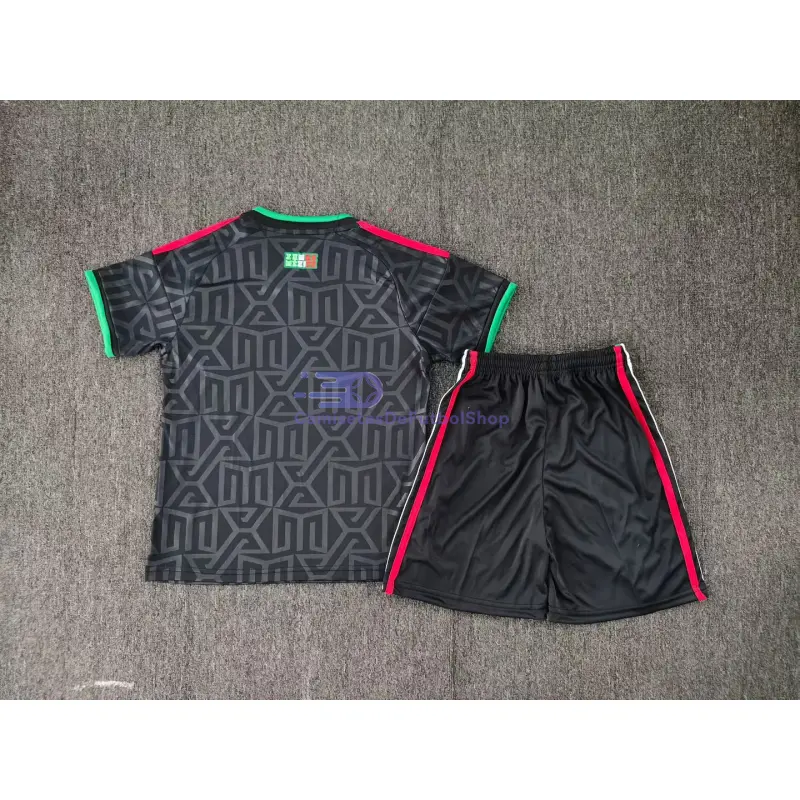 Camiseta México Mundial 2026 3ª Equipación Negro Niño Kit