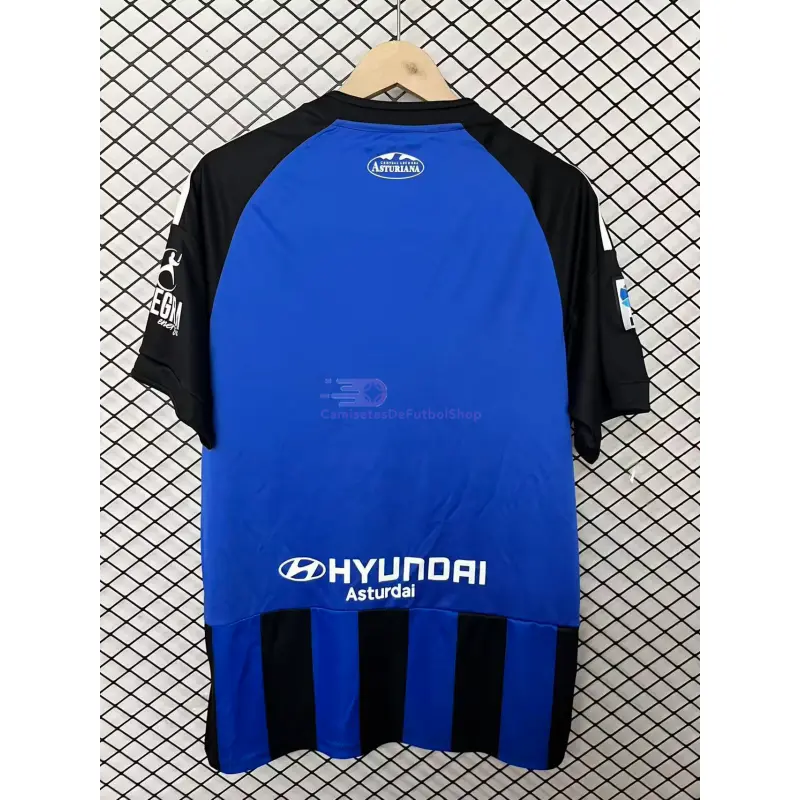 Camiseta Real Oviedo Retro 2025/2026 Azul/Negro