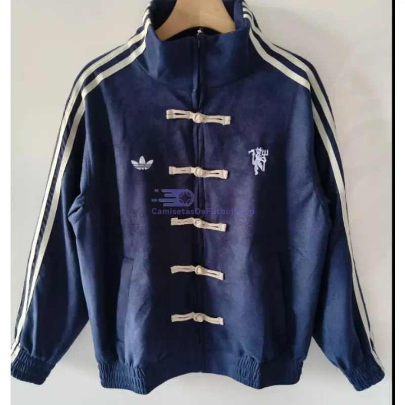 Chaqueta Manchester United 2026 Estilo Chino Azul Marino
