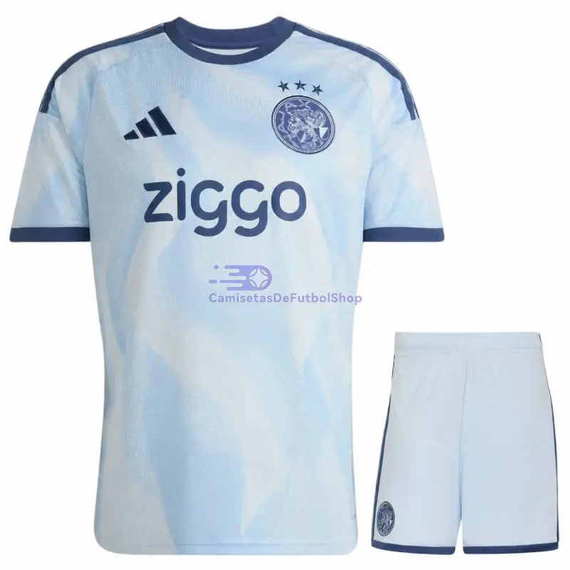 Camiseta Ajax 2026/2027 3ª Equipación Azul Claro Niño Kit