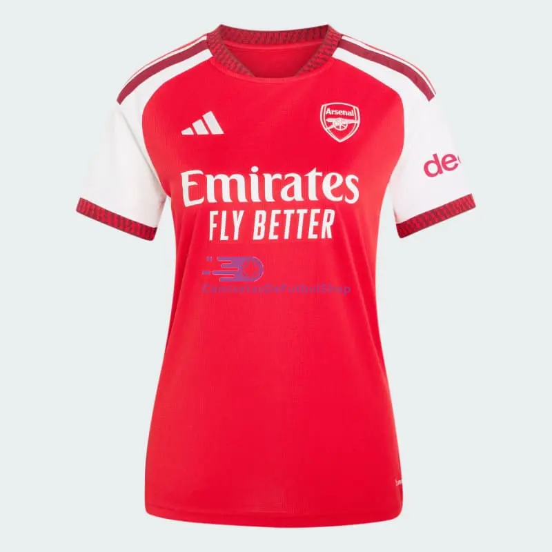 Camiseta Arsenal 2026/2027 1ª Equipación Rojo/Blanco Mujer