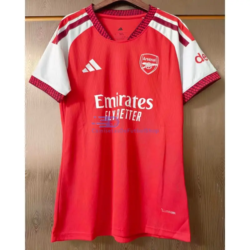 Camiseta Arsenal 2026/2027 1ª Equipación Rojo/Blanco Mujer