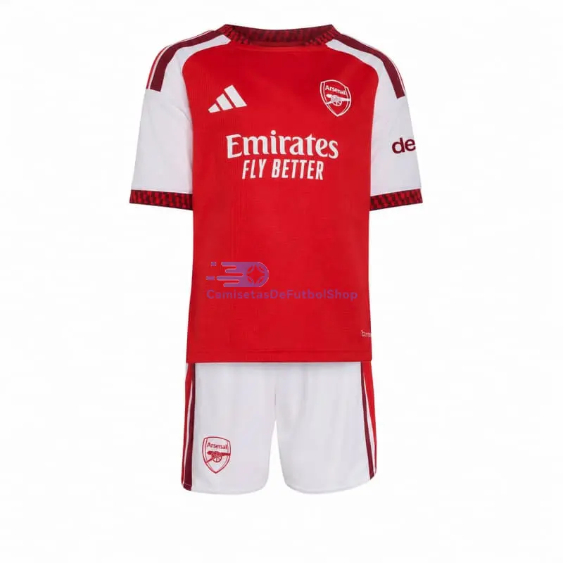 Camiseta Arsenal 2026/2027 1ª Equipación Rojo/Blanco Niño Kit