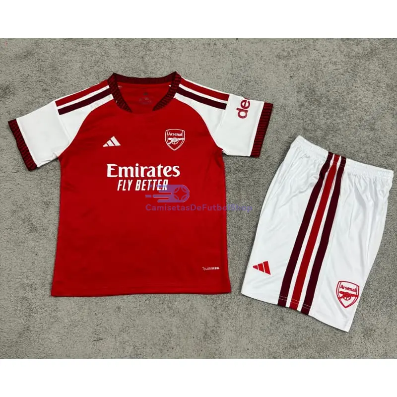 Camiseta Arsenal 2026/2027 1ª Equipación Rojo/Blanco Niño Kit