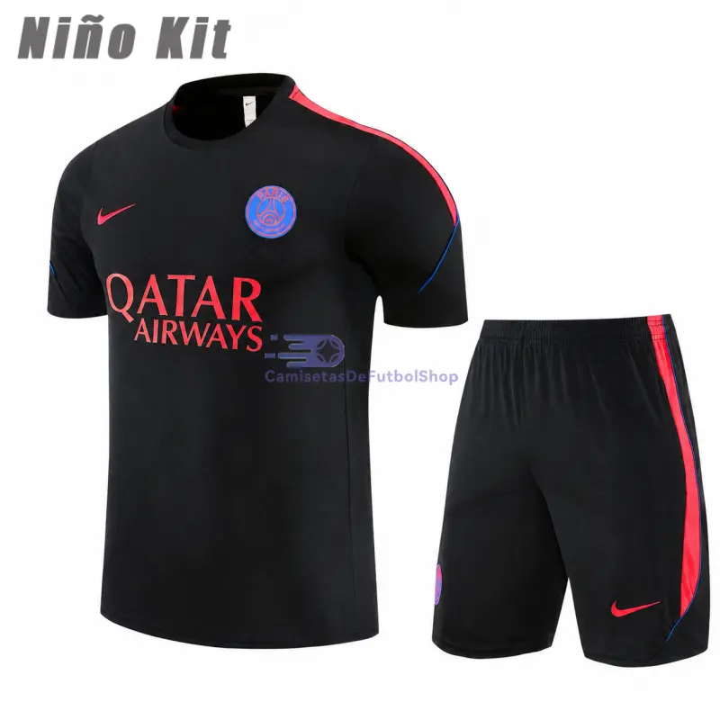Camiseta de Entrenamiento PSG 2026/2027 Niño Kit Negro