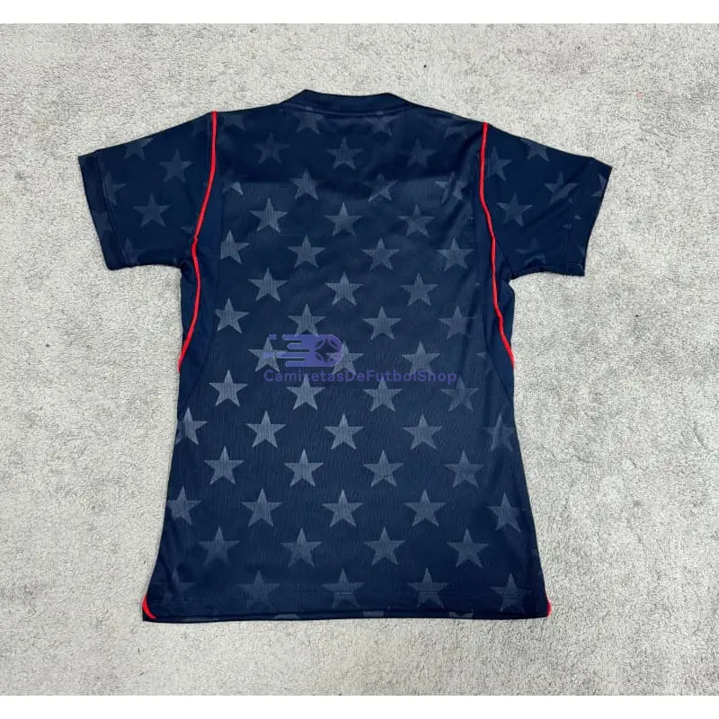 Camiseta EE.UU Mundial 2026 2ª Equipación Negro Obsidiana Mujer