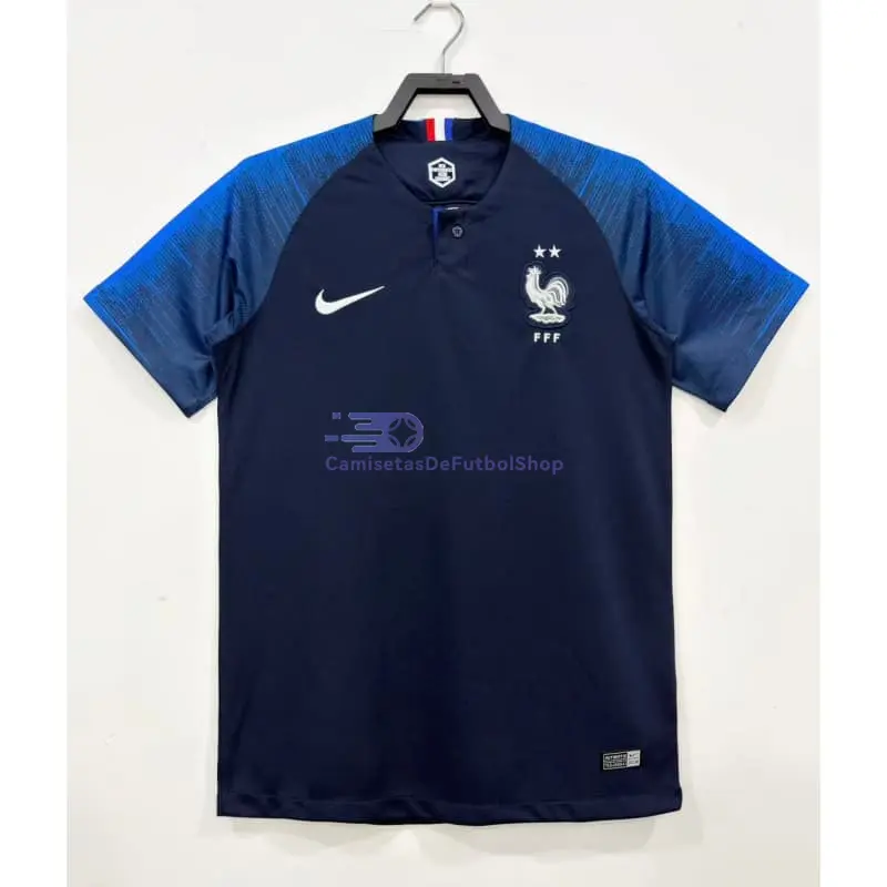 Camiseta Francia 2018 1ª Equipación Retro Azul Copa Mundial