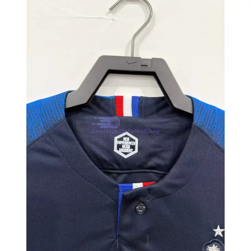 Camiseta Francia 2018 1ª Equipación Retro Azul Copa Mundial