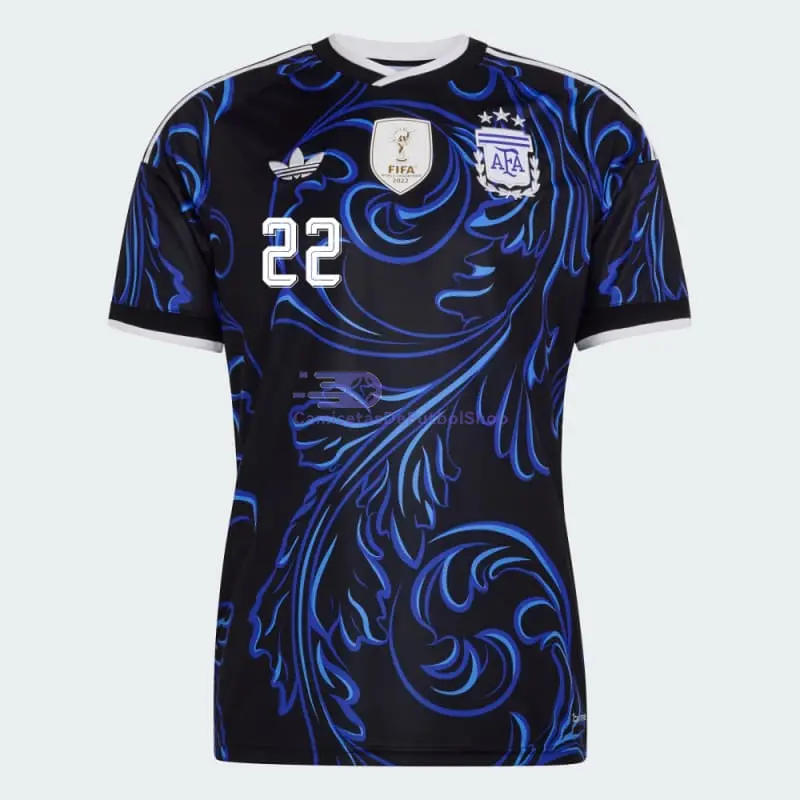 Camiseta L.Martínez 22 Argentina Mundial 2026 2ª Equipación Azul con FIFA2022