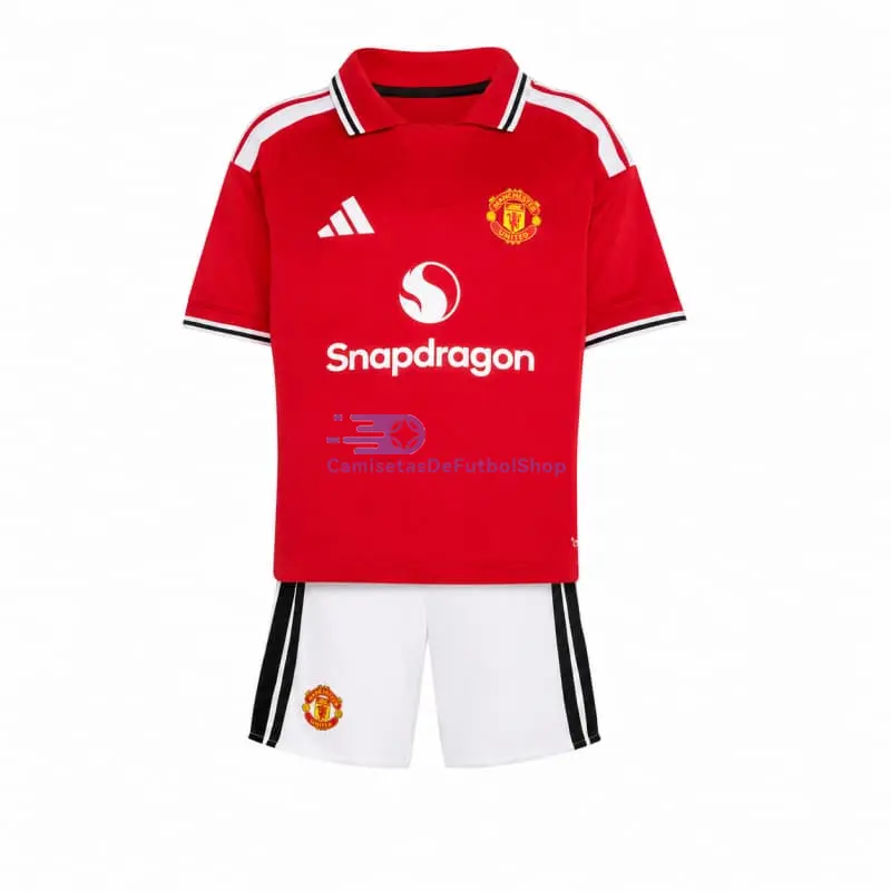 Camiseta Manchester United 2026/2027 1ª Equipación Rojo Niño Kit