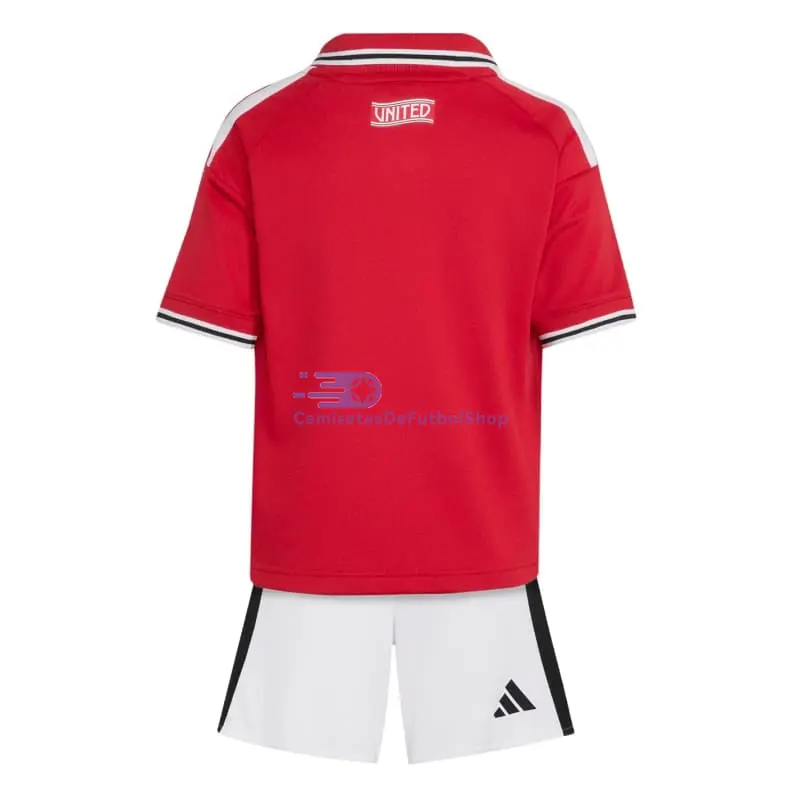Camiseta Manchester United 2026/2027 1ª Equipación Rojo Niño Kit