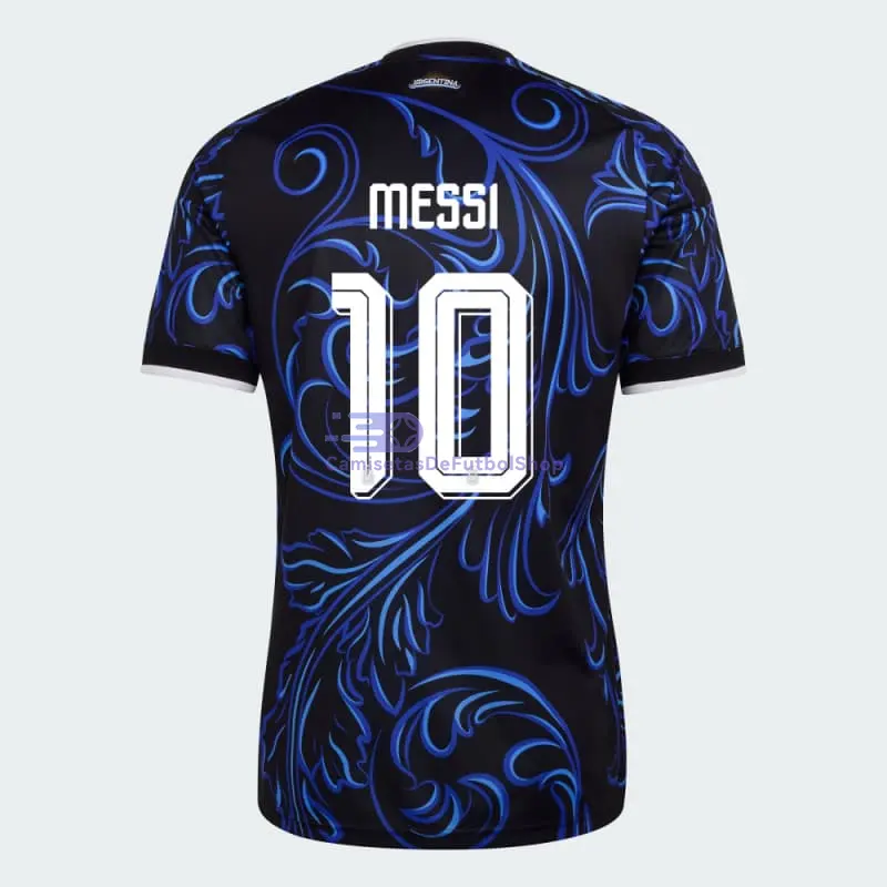 Camiseta Messi 10 Argentina Mundial 2026 2ª Equipación Azul con FIFA2022