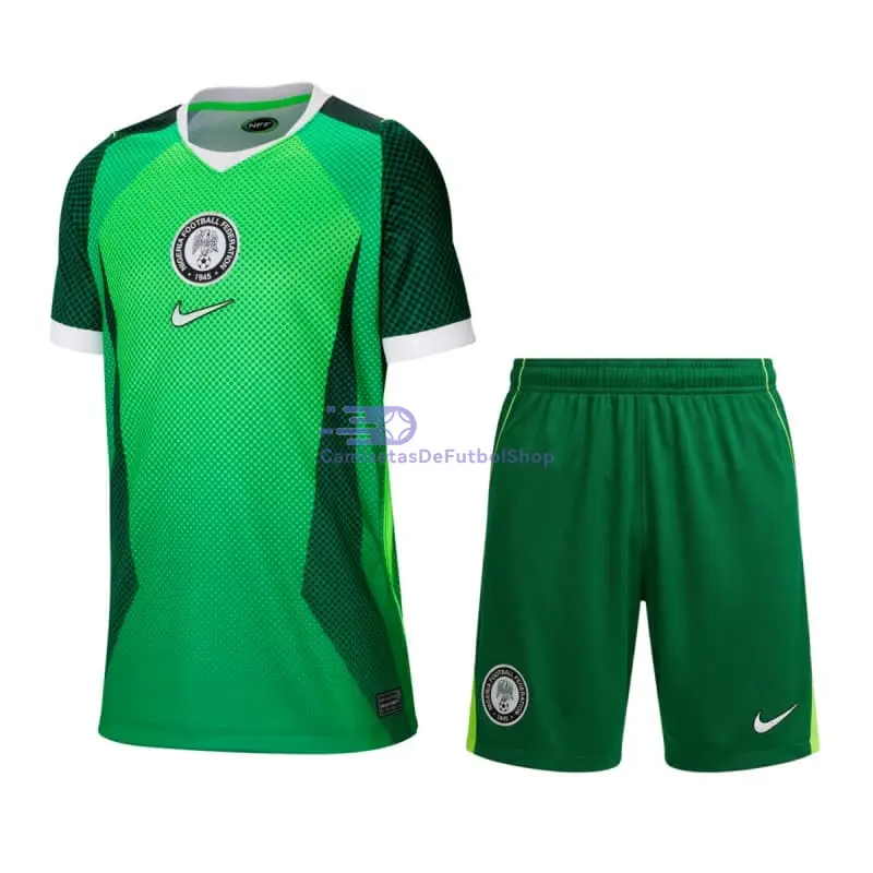 Camiseta Nigeria Mundial 2026 1ª Equipación Verde Niño Kit