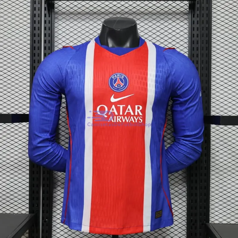 Camiseta PSG 2026/2027 1ª Equipación ML Azul/Rojo (EDICIÓN JUGADOR)